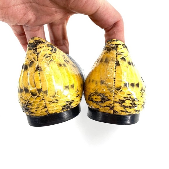 Sandro Ambra Leather Ballerina Pointed Flats - Picture 8 of 12